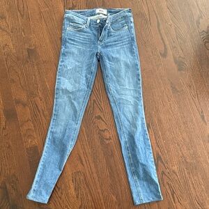 PAIGE Women's Light Blue Skinny Jeans